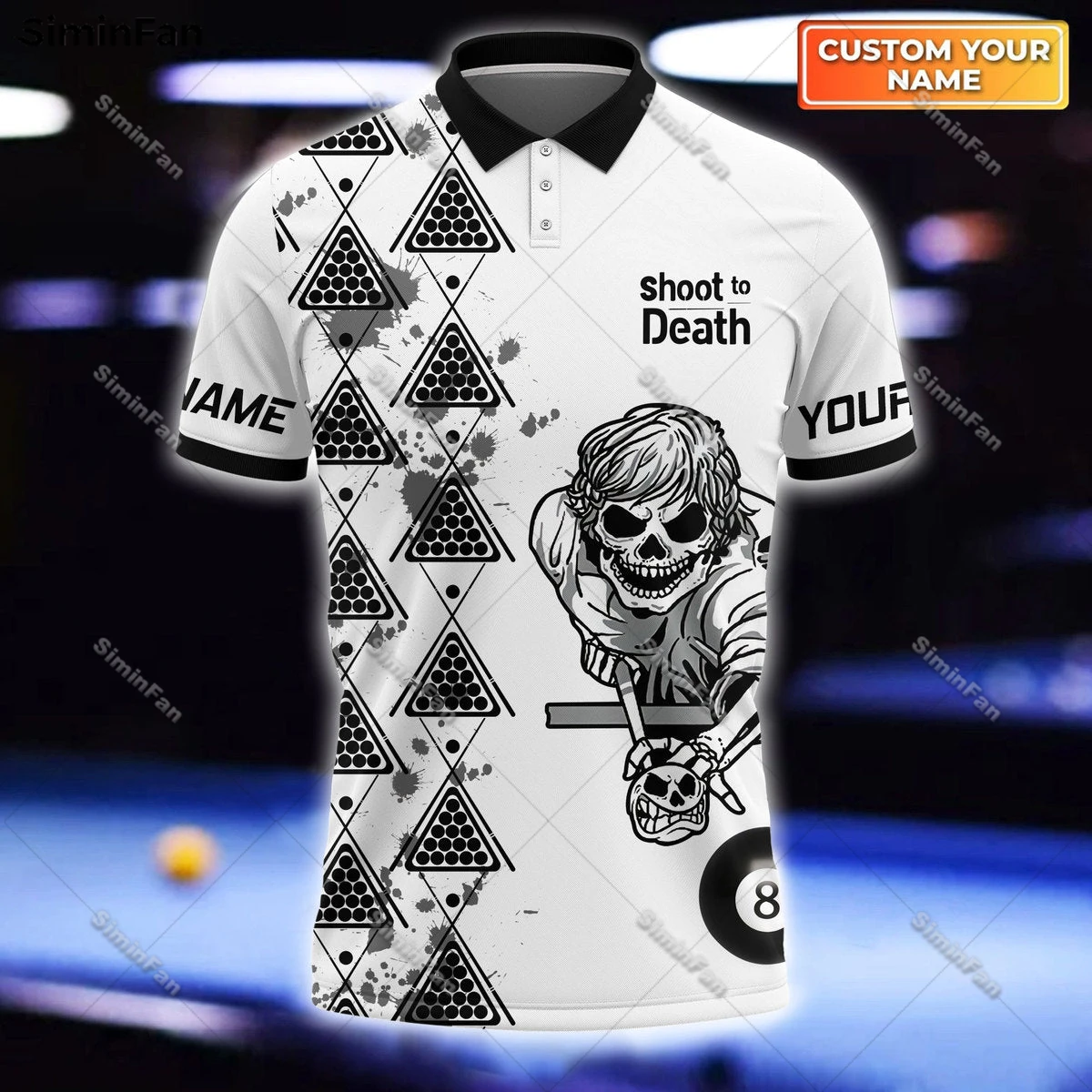 

Custom Name Skull Billiards 3D All Over Printed Mens Polo Shirts Male Lapel Tee Unisex Summer Sporty Tennis Tshirt Female Tops-1