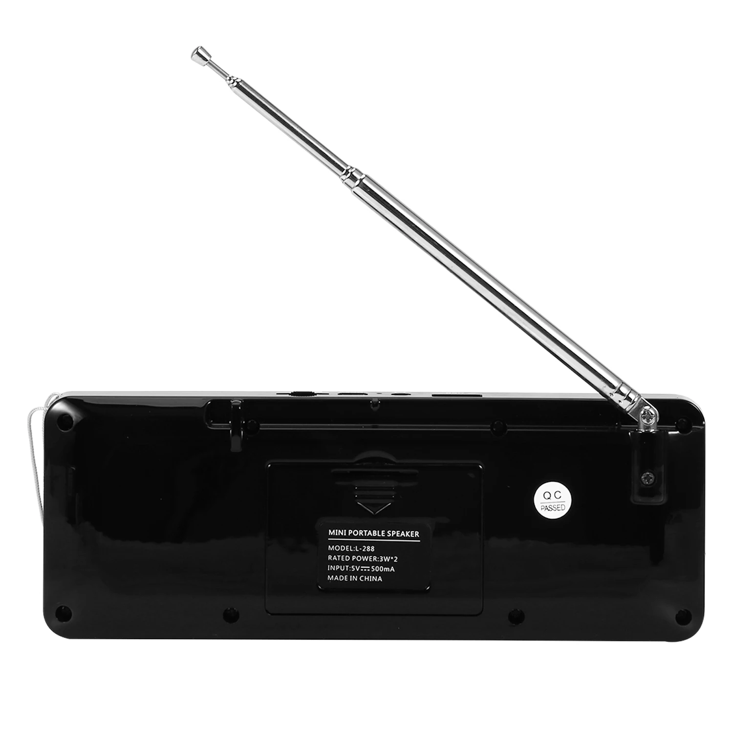 Портативный Перезаряжаемый стерео мини-динамик с FM-радио ЖК-экран поддержка