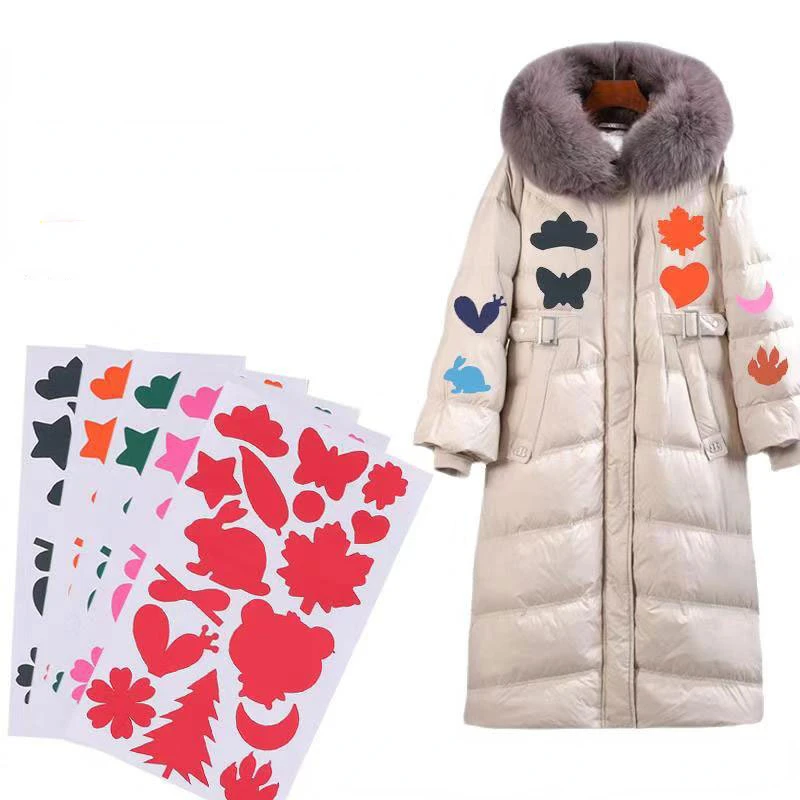 

Down Jacket Self Adhesive Patches Nylon Clothing Repair Tape Stickers Different Shapes for Tent Outerwear Sleeping Bag 14.9x25cm