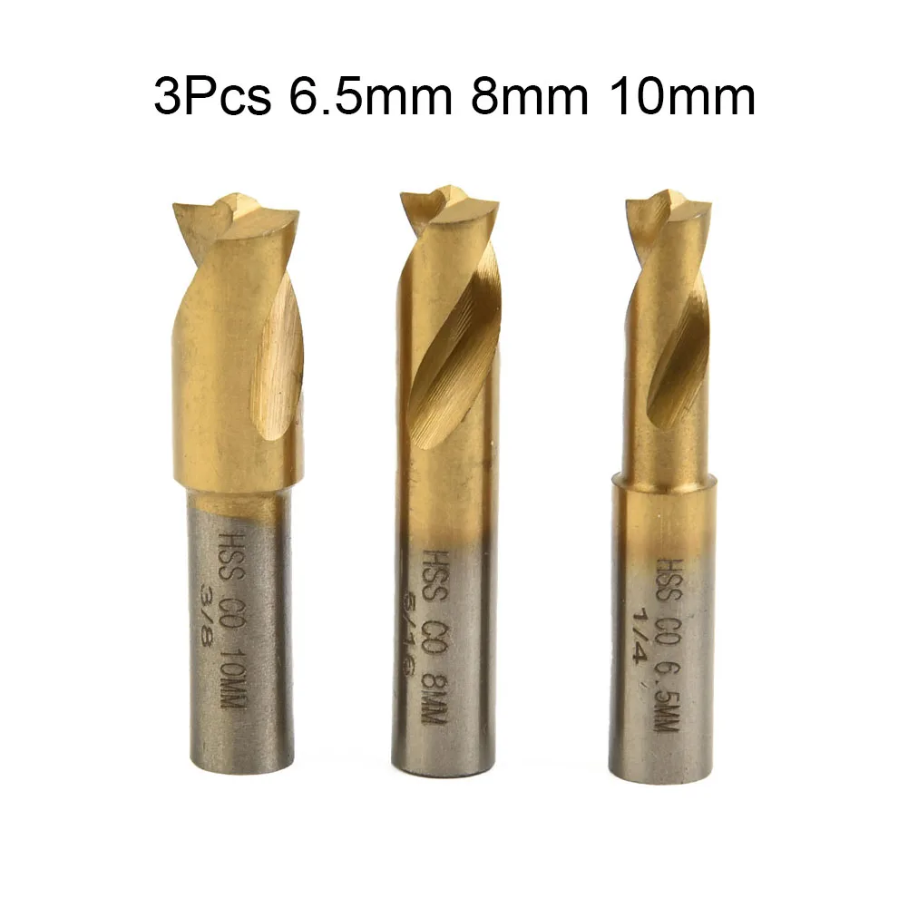 3pcs 45mm HSS Cobalt Spot-Weld Cutter Welding Drill Bit Countersink Bit 6.5mm 8mm 10mm Tool Accessoriees