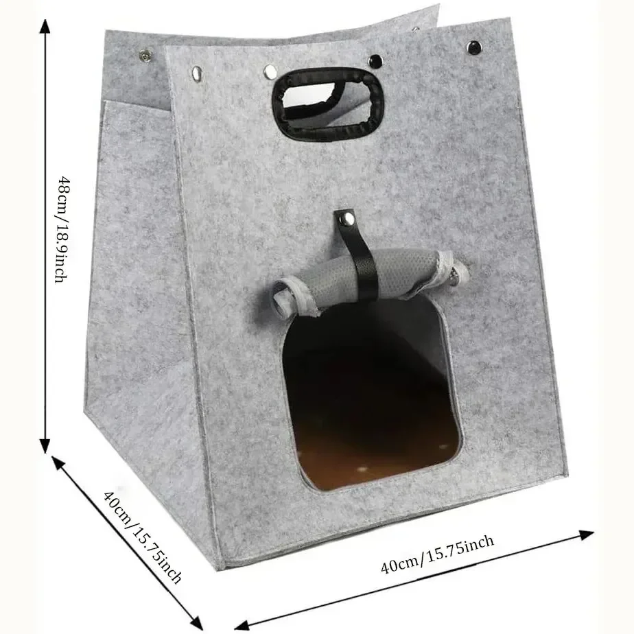 Складная сумка для кошек многофункциональная фетровая подстилка домашних