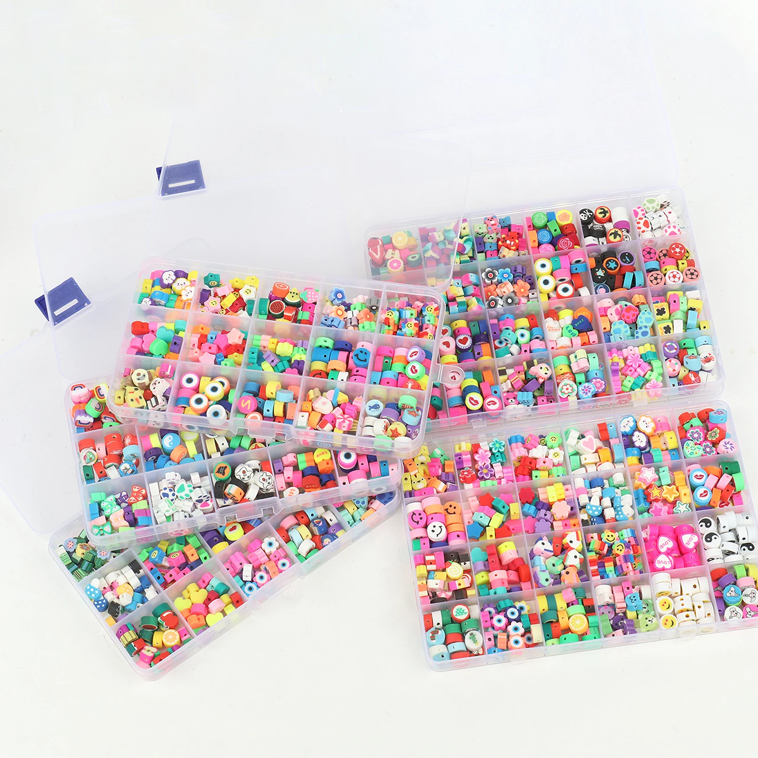 

Fashion Polymer Clay Acrylic Loose Beads Kits Box Jewelry Accessories For Handmade Child Crafts Jewelry Making Supplier
