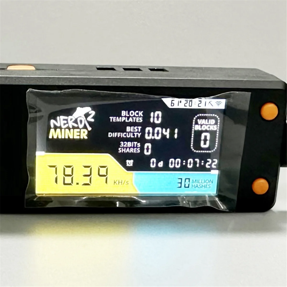 Bitcoin Nerd Miner V2.0 T-Display-S3 BTC Crypto Solo Lottery Nerdminer ЖК-дисплей 78 кГц/с с корпусом