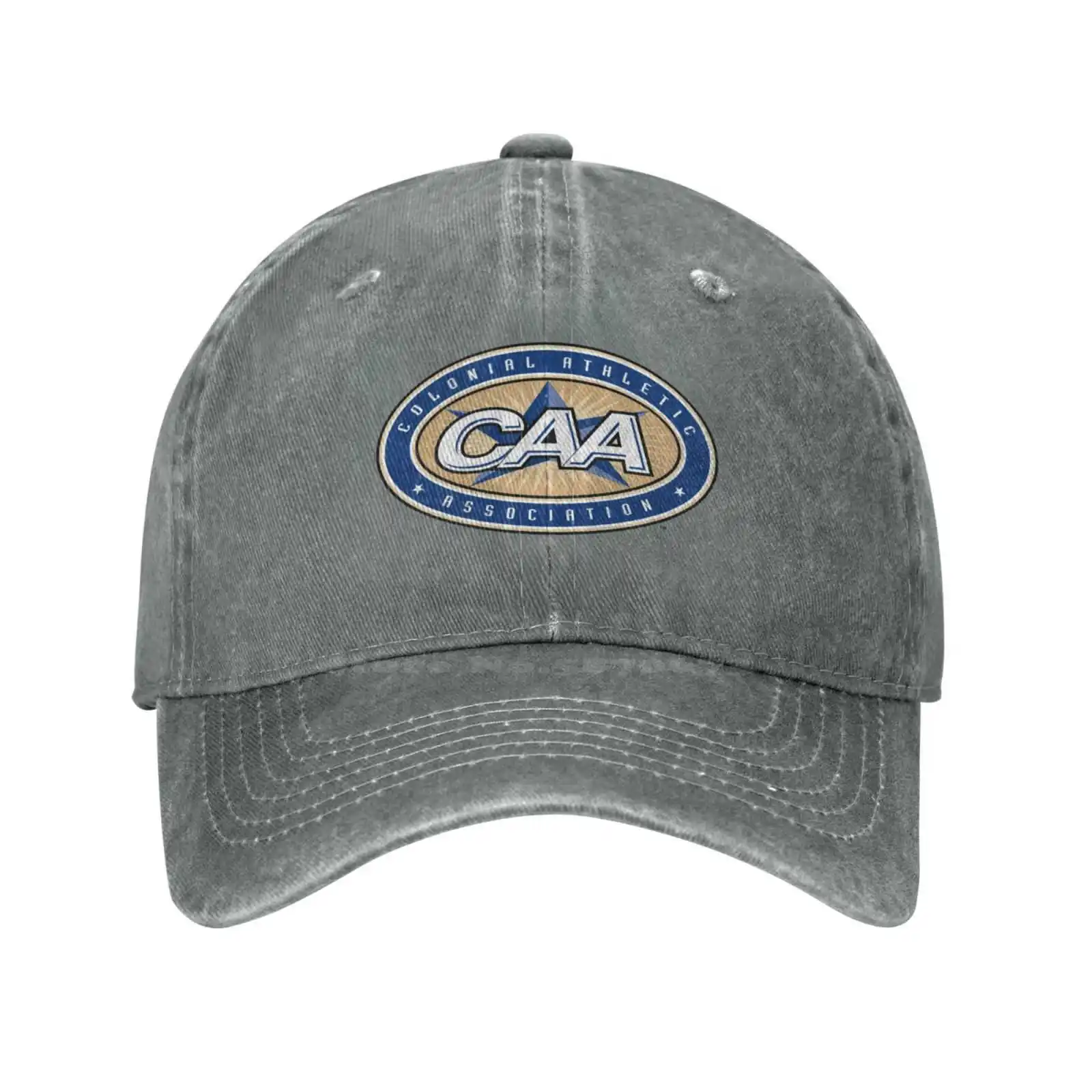 

Colonial Athletic Association Logo Fashion quality Denim cap Knitted hat Baseball cap