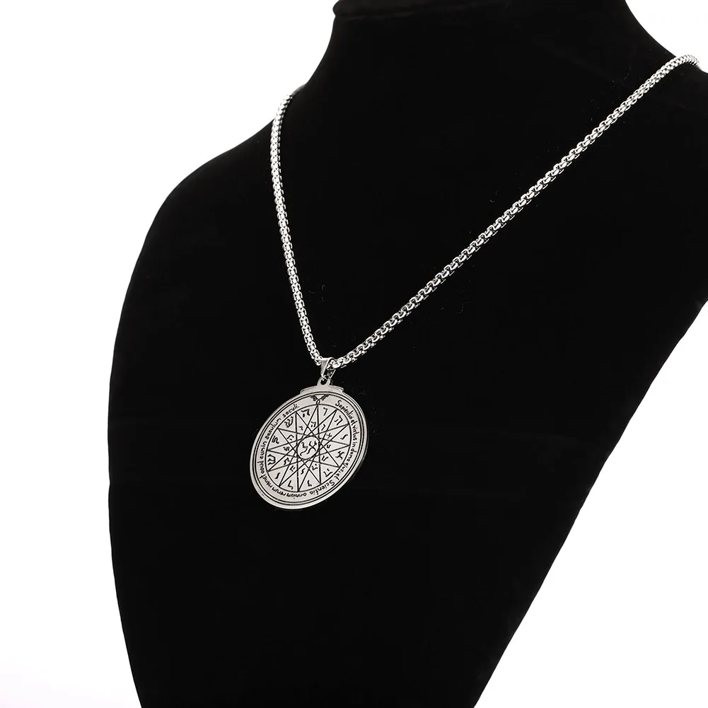 Ожерелье с кулоном VASSAGO из нержавеющей стали четвертой пентакли ртути брелок