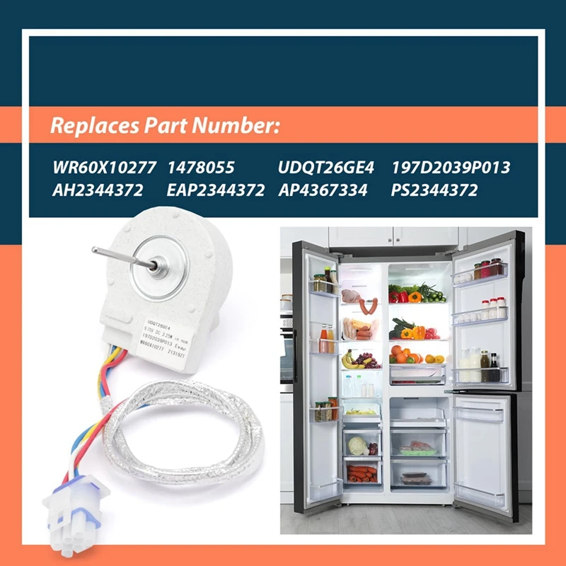 Усовершенствованный двигатель испарителя холодильника WR60X10277 запчасти для