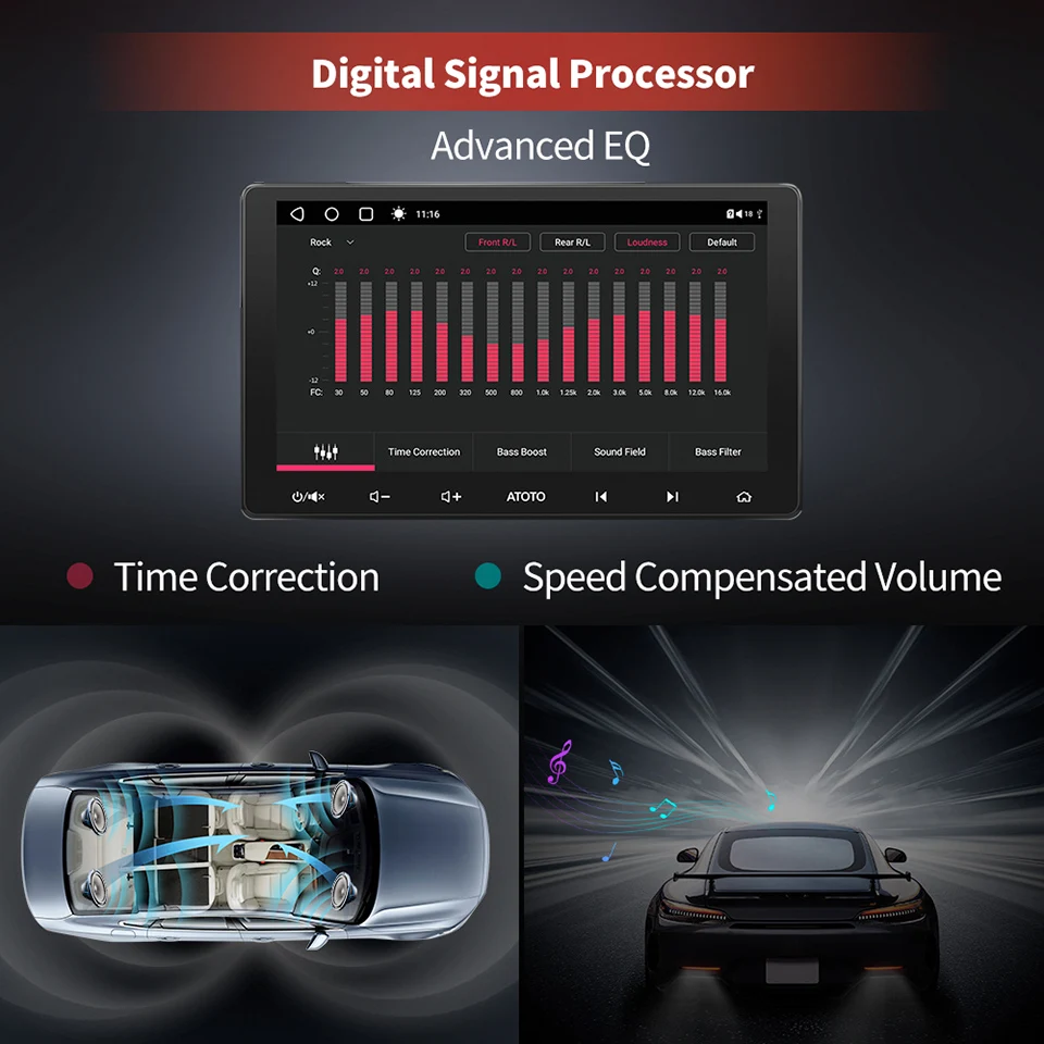 ATOTO S8 Премиум 10 1-дюймовый Android Автомобильный Стерео 2 Din Беспроводной Carplay Авто