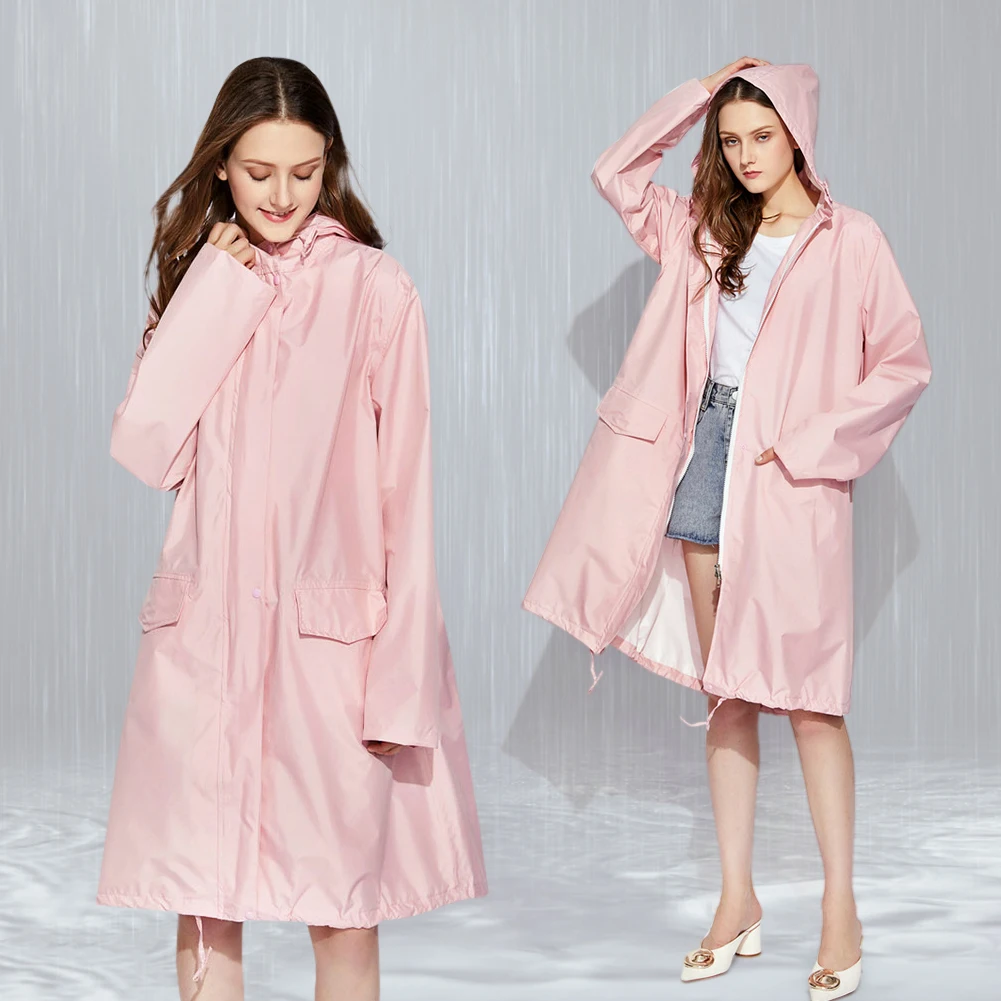 

Breathable Reusable Tunic Women Men Hooded Raincoat Waterproof Tourism Outdoor Camping Hiking Cycling Fishing Rain Cover Poncho