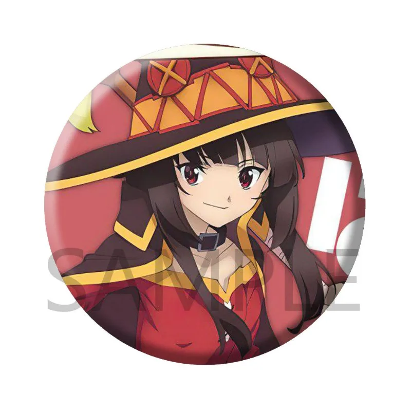 Женская Брошь KonoSuba значки мужские эмалированные булавки начальная Мода подвеска