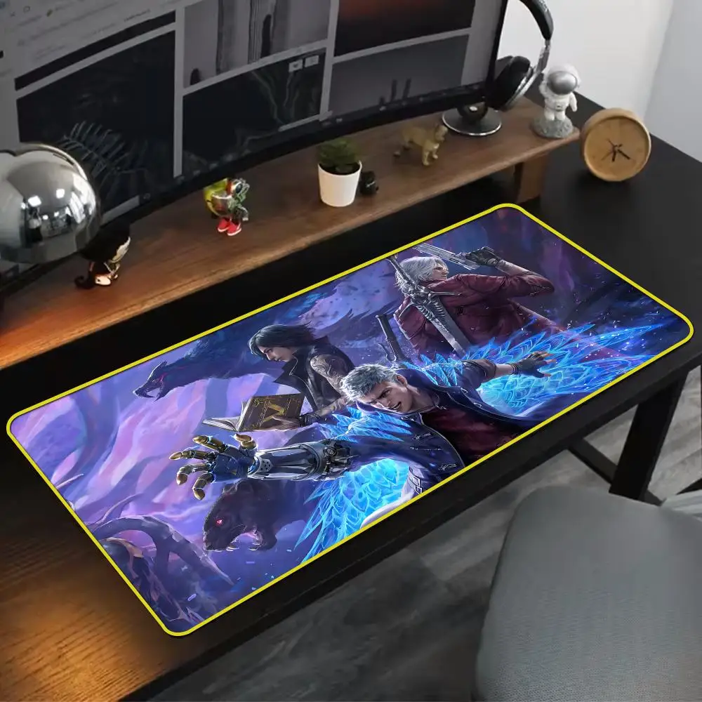 Прохладный коврик для мыши D-Devil M-May C-Cry 5 90x40 см цветной замок чистый натуральный