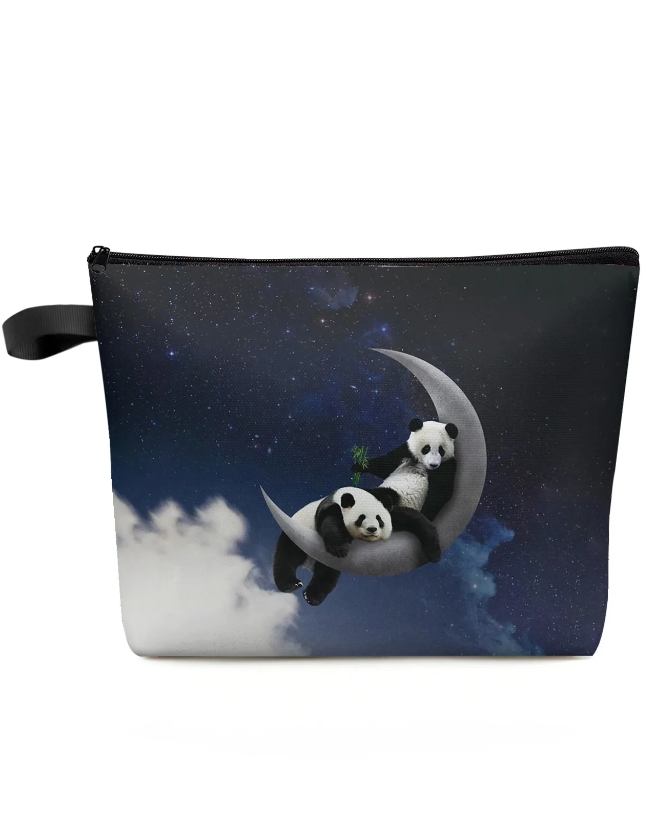 

Moon Night Sky Panda Star Makeup Bag Pouch Travel Essentials Lady Women Cosmetic Bags Toilet Organizer Kids Storage Pencil Case