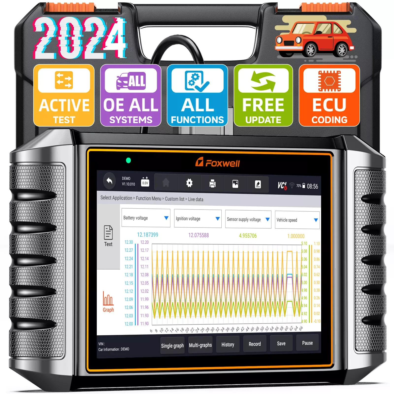 FOXWELL NT710 для BMW MINI RR все системы активный тестовый автомобильный сканер OBD2