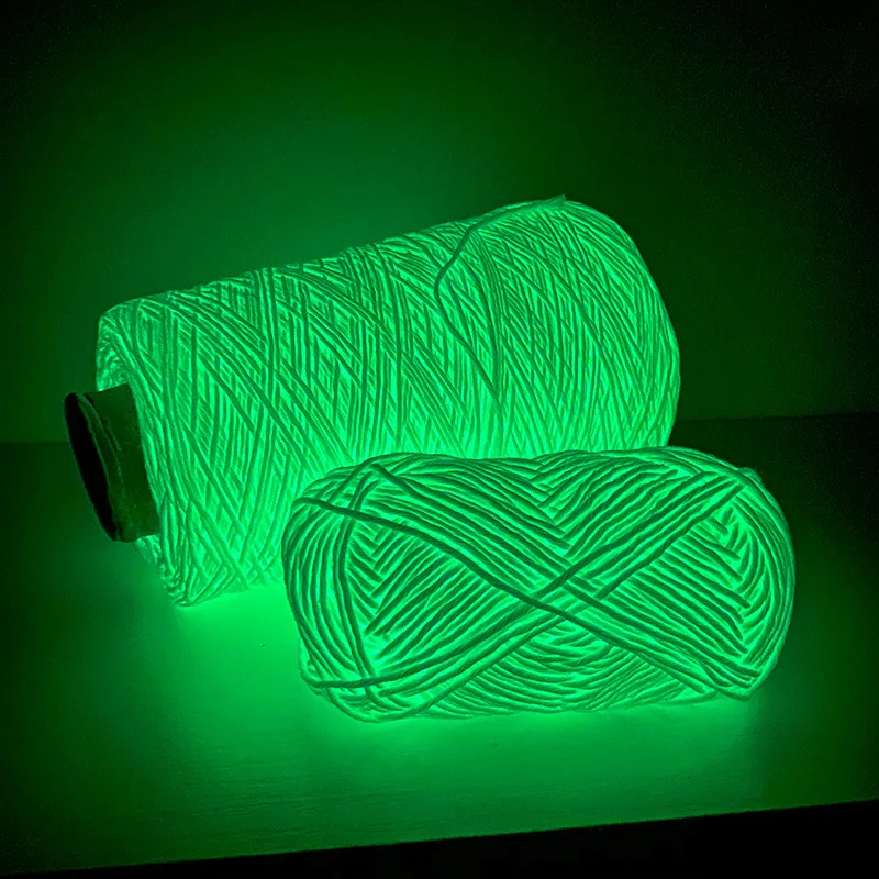 50g Светящиеся нитки полиэстер ручная вязка светящиеся DIY Weave для детской женщины