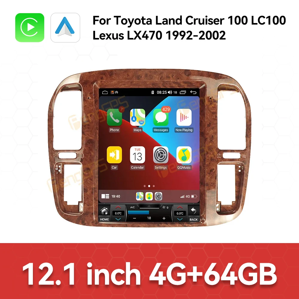 

Для Toyota Land Cruiser 100 LC100/Lexus LX470 1992-2002 Android автомобильный радиоприемник стереоприемник авторадио мультимедийный плеер GPS