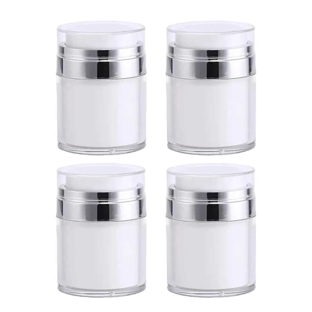 4 Pcs Vacuum Container Empty Jars Creams Empty Airless Jar Airless Bottle Airless Pump Container Empty Airless Bottles