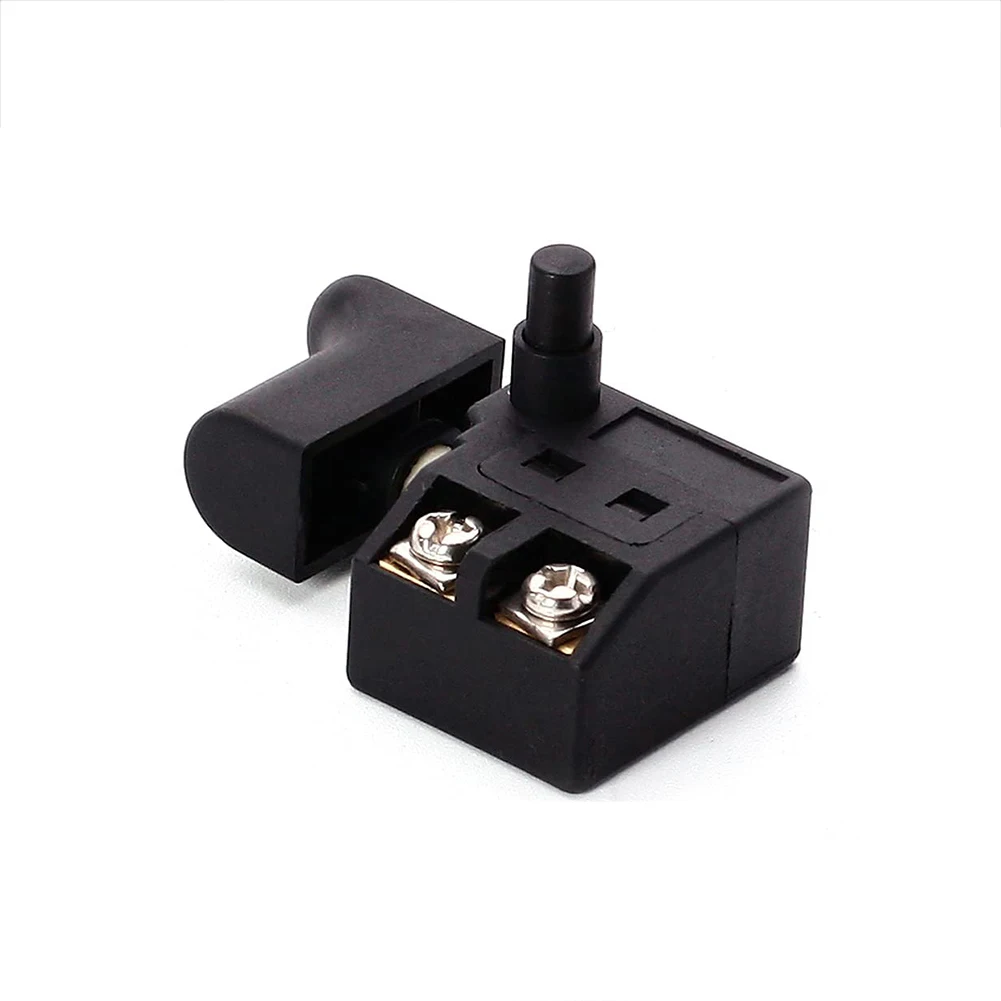 

Button Electric Drill Switch SPST Type Self Rest Speed Control Knob Cutting Lock On Marble Machine Planer Regulating
