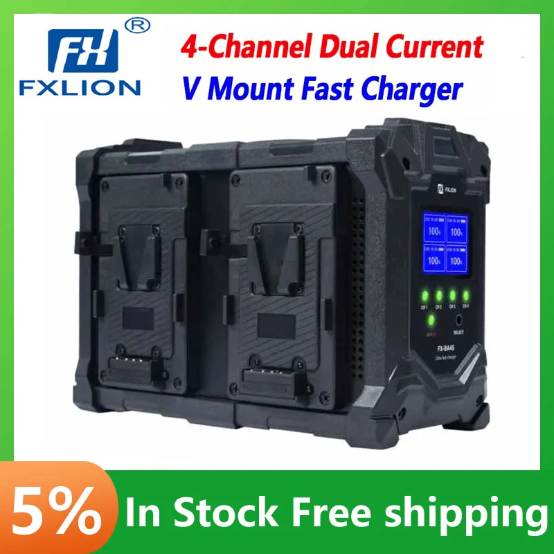 FXLION FX-BA4S 4-канальный двойной ток 16 8 В/6 А/16 В/3 А быстрое зарядное устройство с