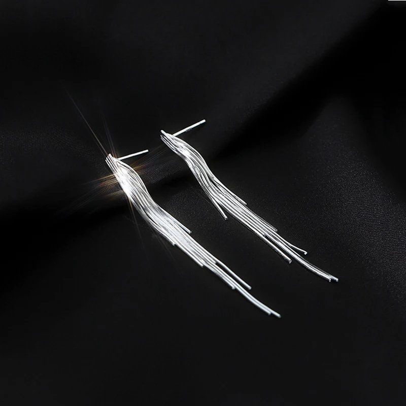 Винтажные висячие серьги из стерлингового серебра 925 пробы с кисточками и