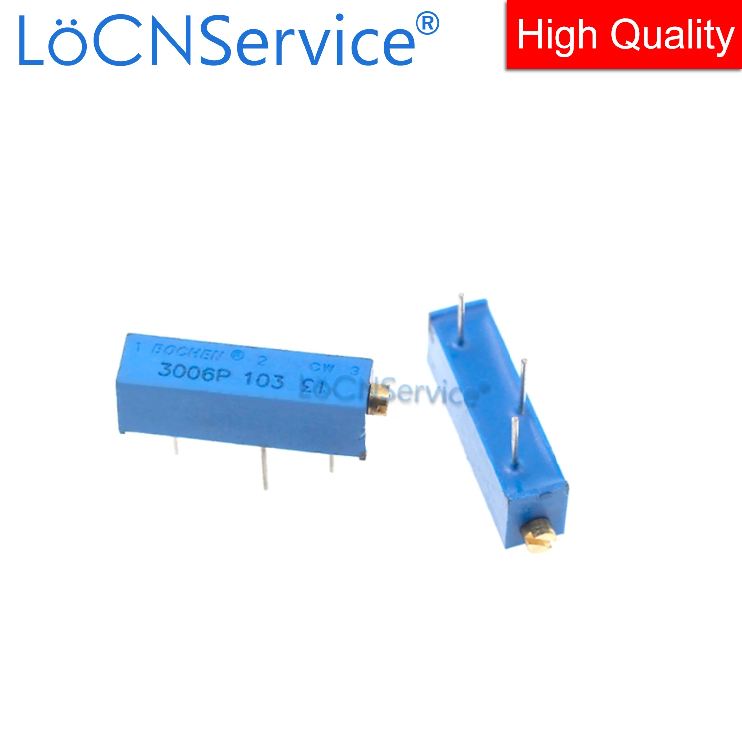 LoCNService 50PCS 3006P 1M 2M 105 205 Trimming Potentiometer Made in China High Quality 3006P-1-105 3006P-1-205
