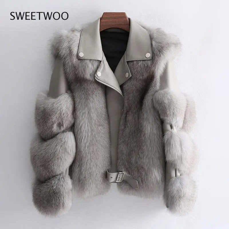 Women Faux Fur Coat Sheepskin Fur Coats Faux Fox Fur Jacket Luxury Outwear Women 2022 Winter Clothes Women New Tide Contracted
