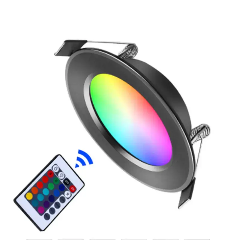 

LED Down light 5W 7W 9W 12W RGB with Remote Control Ceiling Indoor Lights Dimmable Spot Lamp 220V Ceiling Recessed Downlights