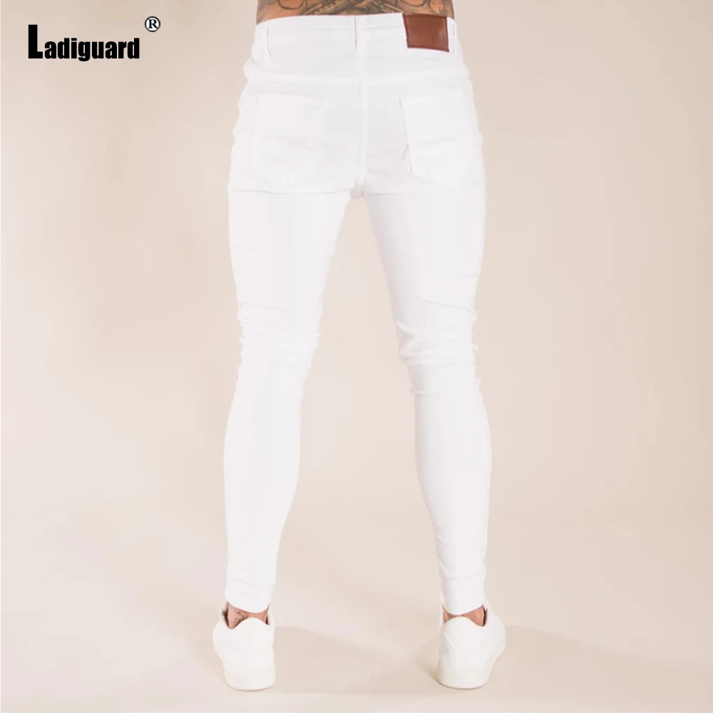 Large Size 5xl Men Sexy Fashion Ripped Jeans Denim Pants Casual Skinny Pantalon Mens Streetwear 2022 Autumn Hole Demin Trousers