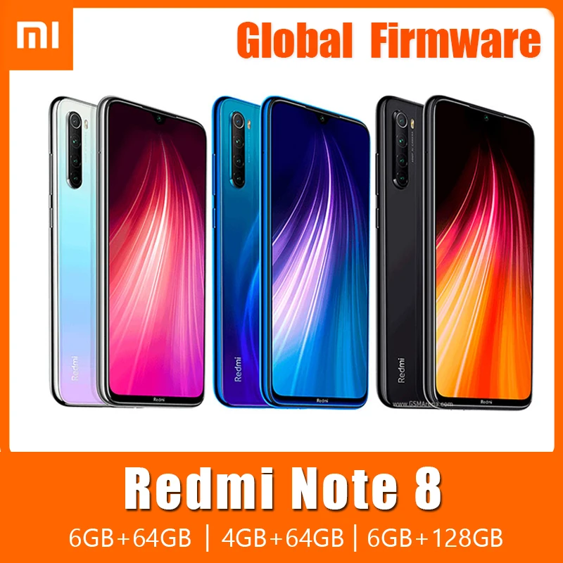Original Smartphone Xiaomi Redmi Note 8 (2021) / Redmi Note 8 celular Snapdragon 665 48MP 4000mAh 18W Fast Charge