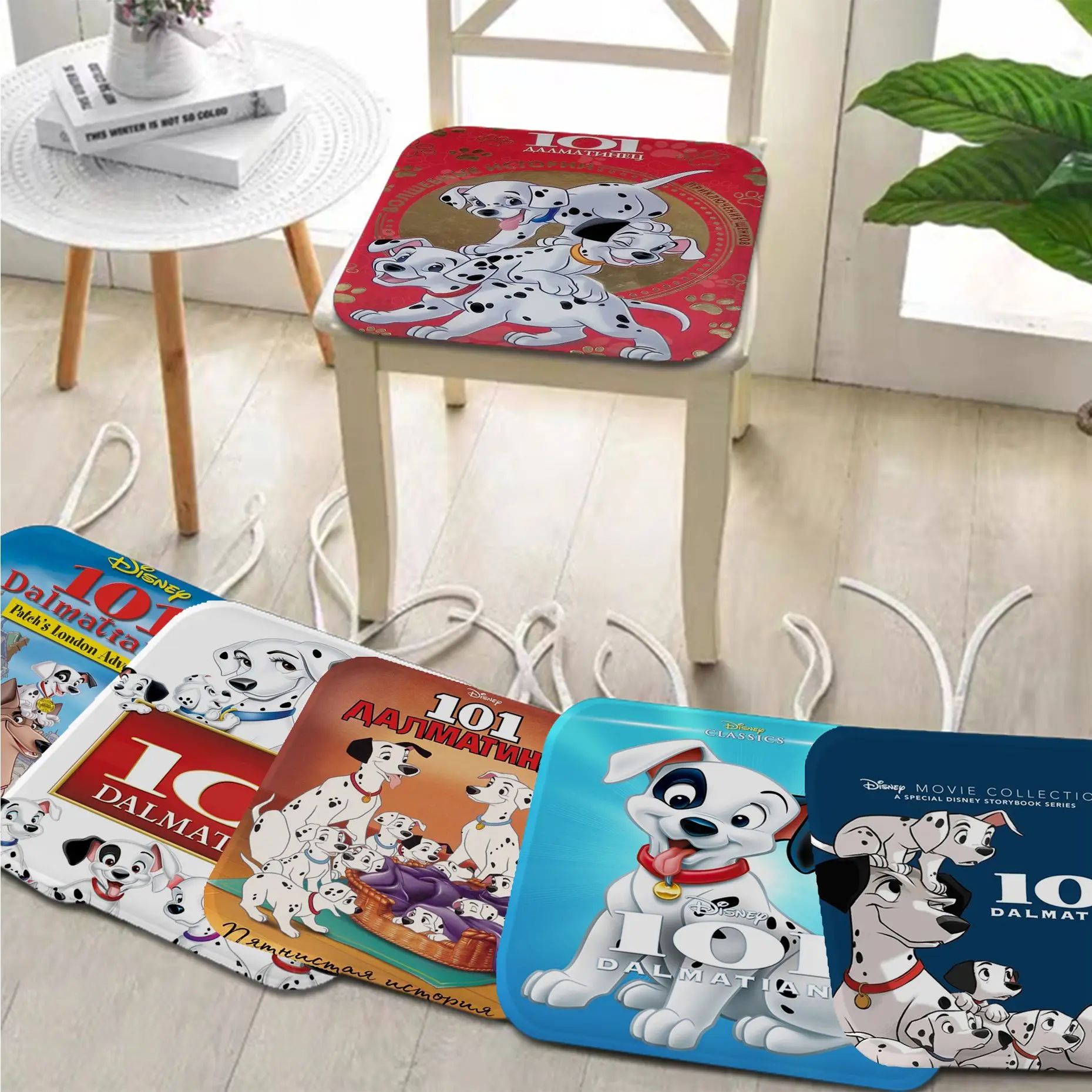 

Disney 101 Dalmatians Round Meditation Cushion Stool Pad Dining Chair Tatami Seat Cushion Anti-Slip Sofa Decor Tatami
