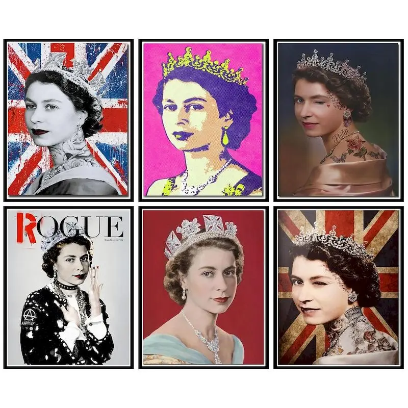 

GATYZTORY The Queen Elizabeth II Painting By Number Modern Picture By Number Drawing On Canvas Wall Home Decor