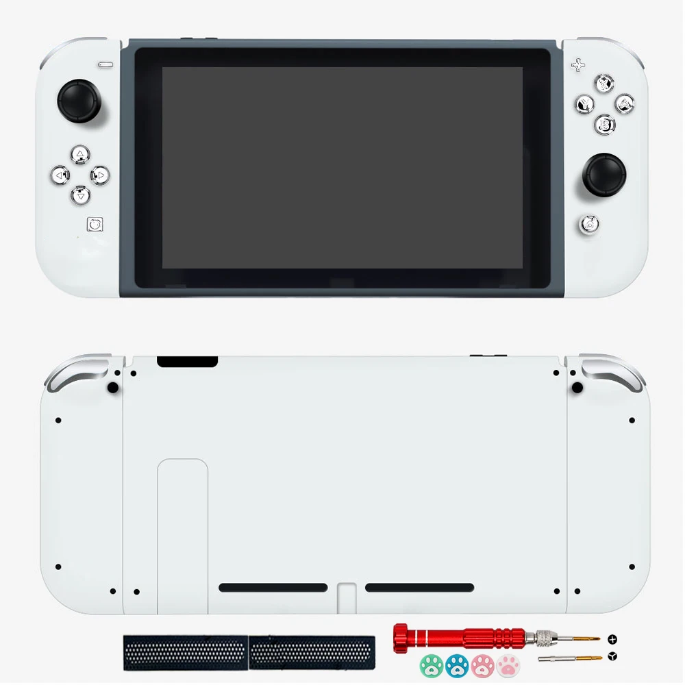 

Ivory White DIY For Nintend Switch Console Replacement Housing Shell Cover for Nintendo Switch Joycons Case with Full Set Button