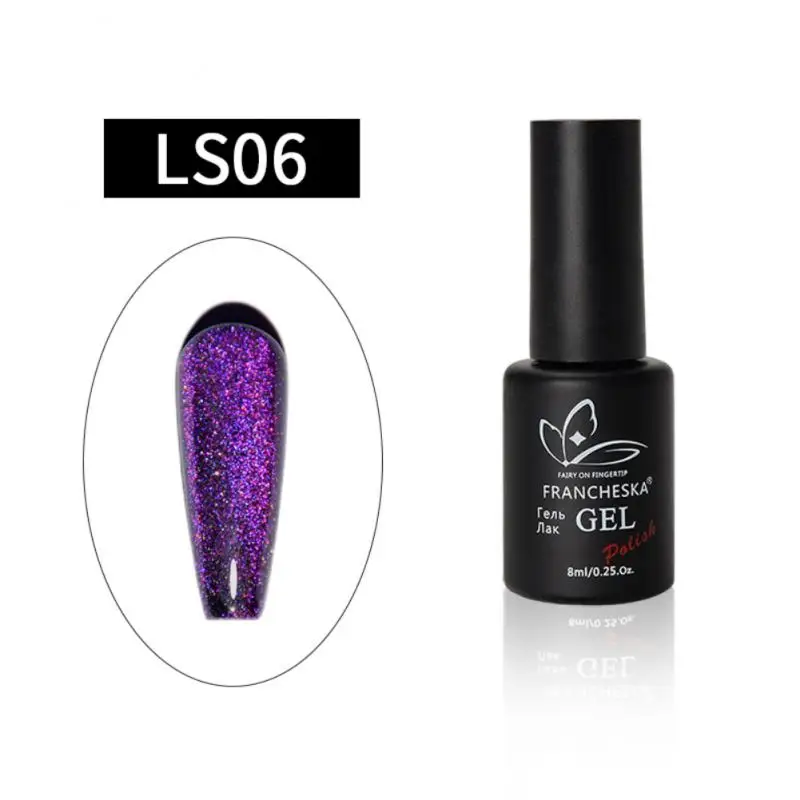 

Nail Polish Gel Chameleon Crushing Cat's Eye Gel Semi Permanent Soak Off LED UV Gel Phototherapy Glue Manicure Varnish Design