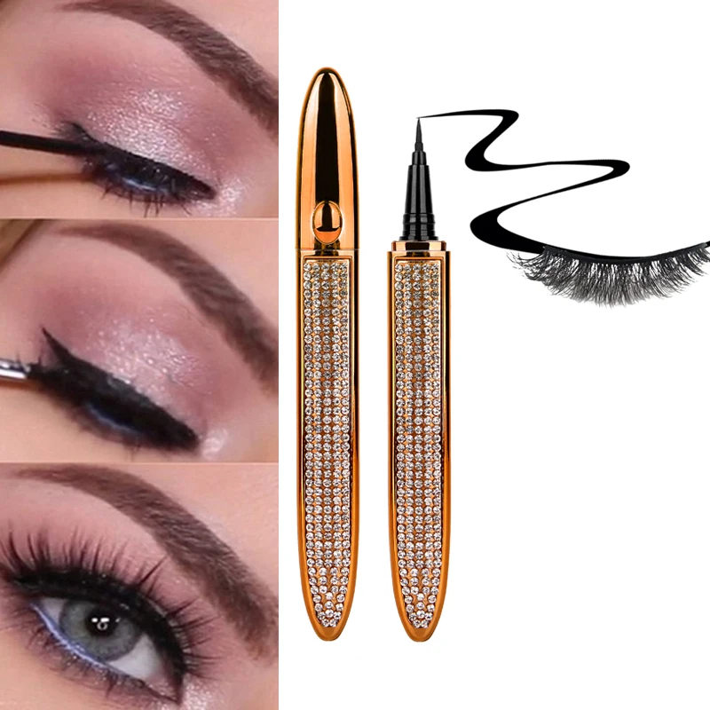 

6 Colors Magic Self-adhesive Lashes Eyeliner Pen Glue-free Magnetic-free Makeup False Eyelashes Waterproof Eye Liner Pencil