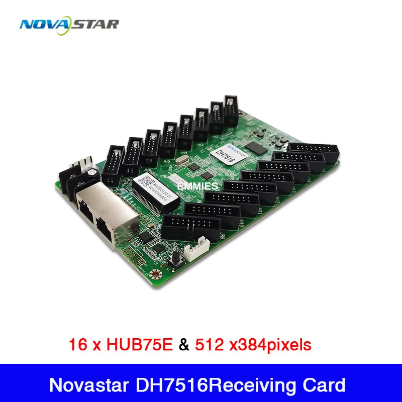 Novastar-Tarjeta receptora DH7516/MRV416, sistema de Control de pantalla síncrono, interfaz de 16 x HUB75E, 512x384 píxeles