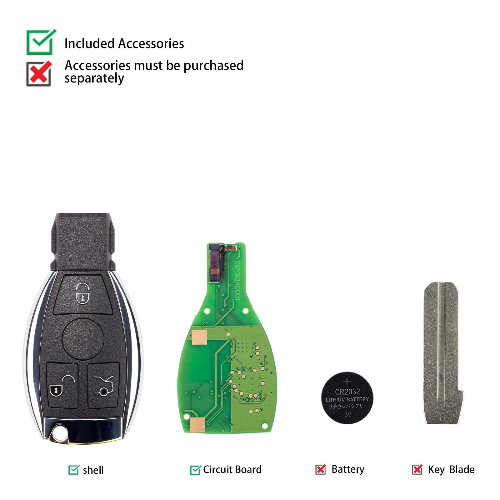 CGDI CG MB 08 Версия без ключа для Mercedes Benz W164 W221 W216 W251 2005-2010 315433 МГц Поддержка CGDI MB Xhorse VVDI MAX (art.: 3920d3848bbba) - 3920d3848bbba