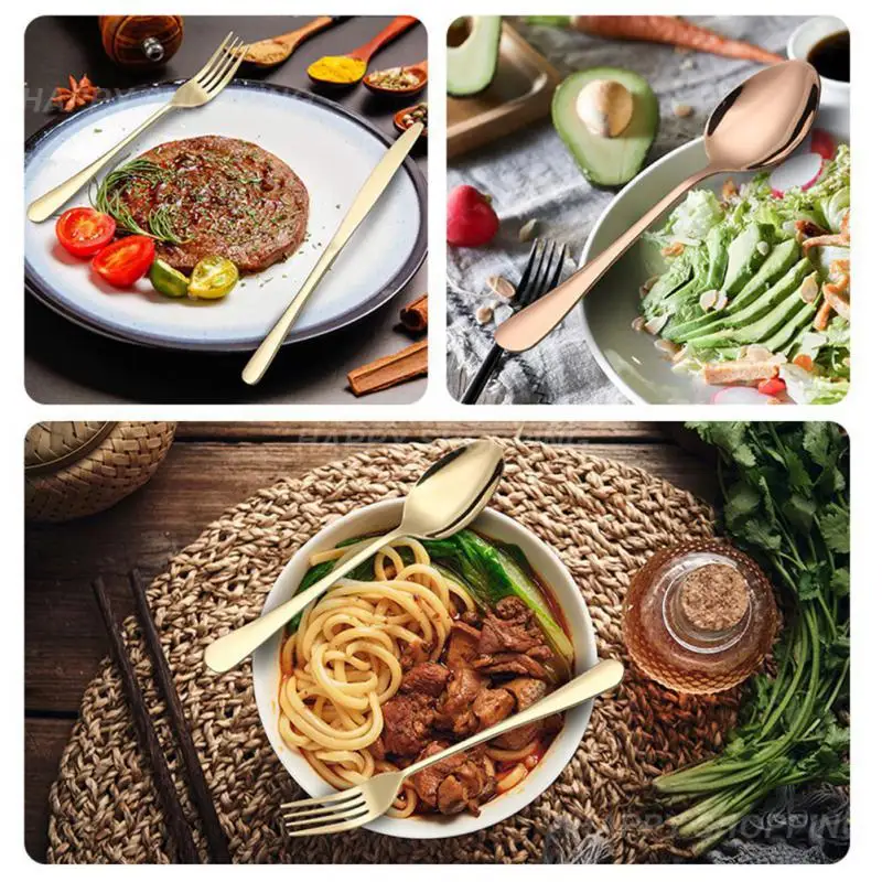 

Вилка для ножа для стейка, столовые приборы, подарок из нержавеющей стали, 30 шт., удобные на ощупь, оптовая продажа кухонных аксессуаров