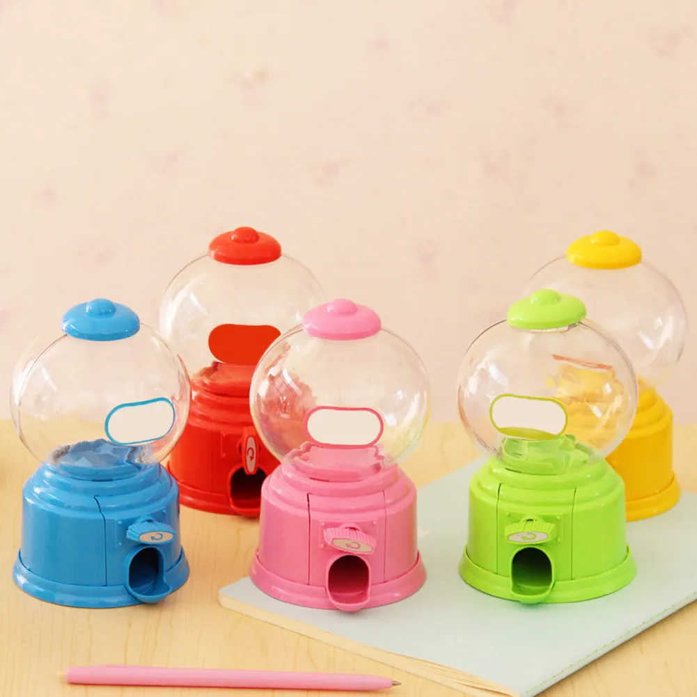 Cute Sweets Mini Candy Machine Bubble Gumball Dispenser Coin Bank Kids Toy Craftsupplies Classroom Ornament Chirdren Gifts |