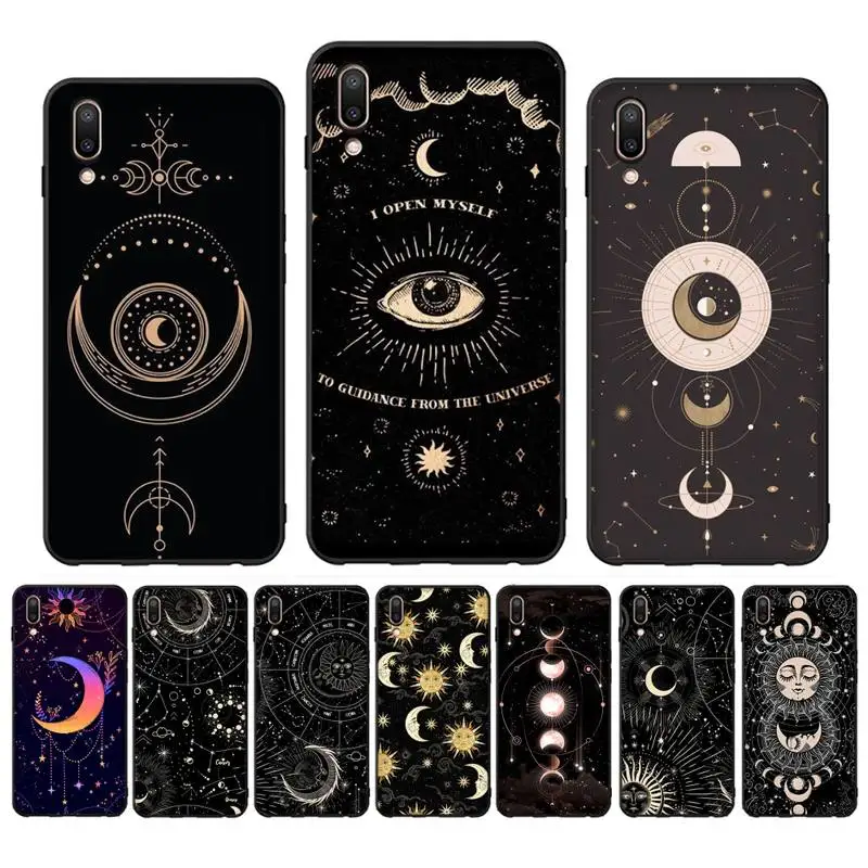

Witches Moon Tarot Phone Case for Vivo Y91C Y11 17 19 17 67 81 Oppo A9 2020 Realme c3