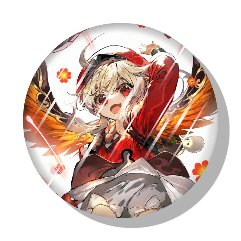 

Genshin Impact Game Fans Around The Cartoon Badge Two-Dimensional Brooch Gan Yuzhongli Bag Ornaments