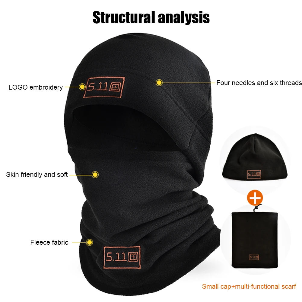 Зимняя Балаклава из кораллового флиса для мужчин и женщин маска лица Манишка