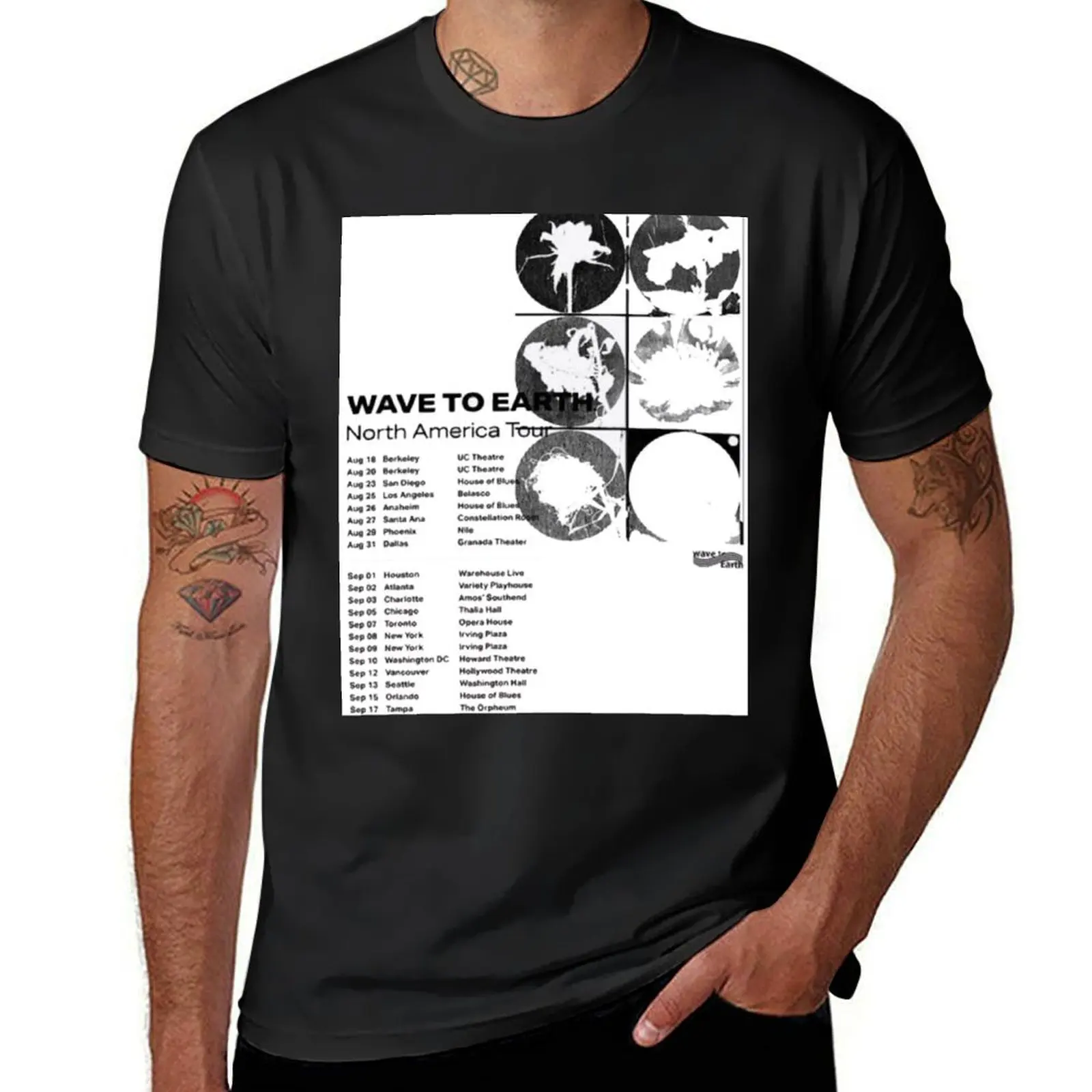 Футболка Wave to Earth 2023 North America Tour Merch простые футболки футболка с аниме мужские