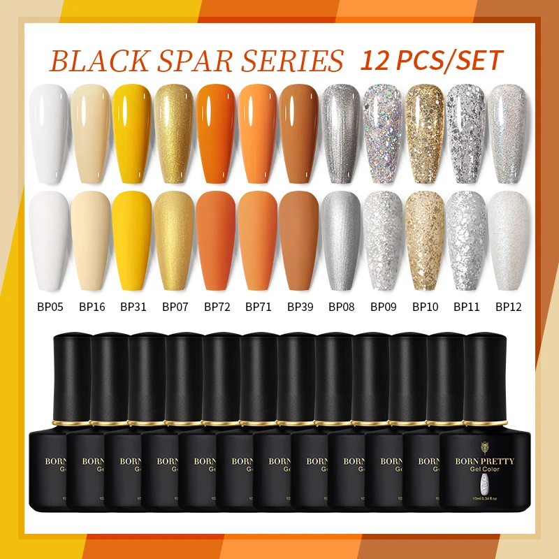 

Набор гель-лаков для ногтей BORN PRETTY, 10 мл, верхнее покрытие, базовый гель для ногтей, Полупостоянный Гель-лак для ногтей