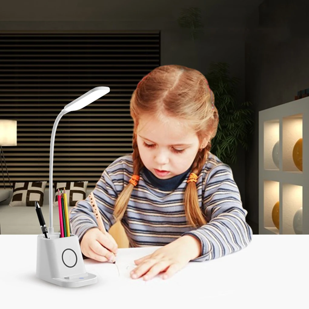 

LED Desk Lamp Touch Control Table Lamps Light Night Eye Protection Tabletop Students Lighting Devices Bedroom Bedside