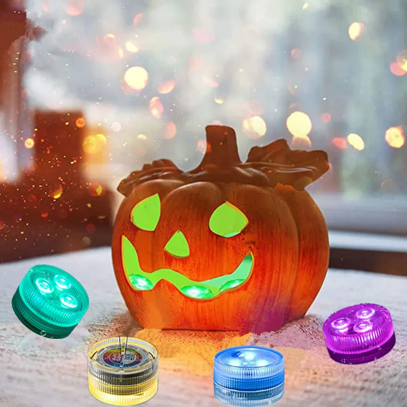 

10-1pcs Submersible LED Lights Remote Control IP65 Waterproof LED Tea Mini Lights Underwater Lamp for Wedding Party Vase Decor