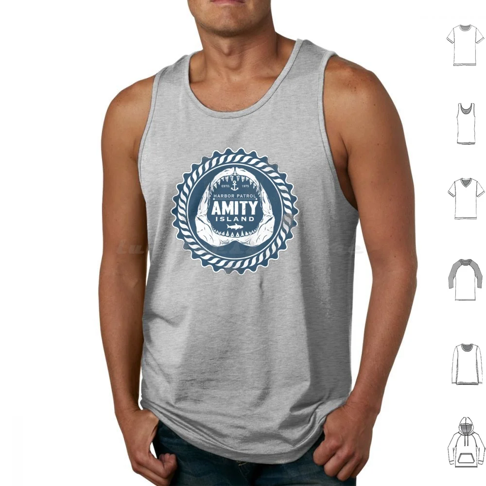 

Amity Island Harbor Patrol Tank Tops Print Cotton Cool New Popular Recent Trending Top Pick Best Seller Top Seller