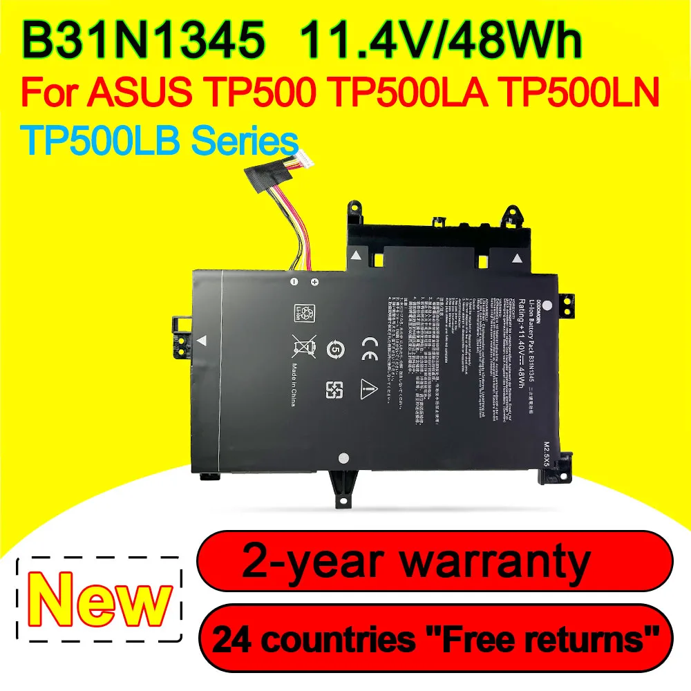 Новинка 11,4 в 48 Втч B31N1345 Аккумулятор для ноутбука ASUS TP500 TP500L TP500LA TP500LB TP500LN CJ015H Series перезаряжаемый 100% протестированный