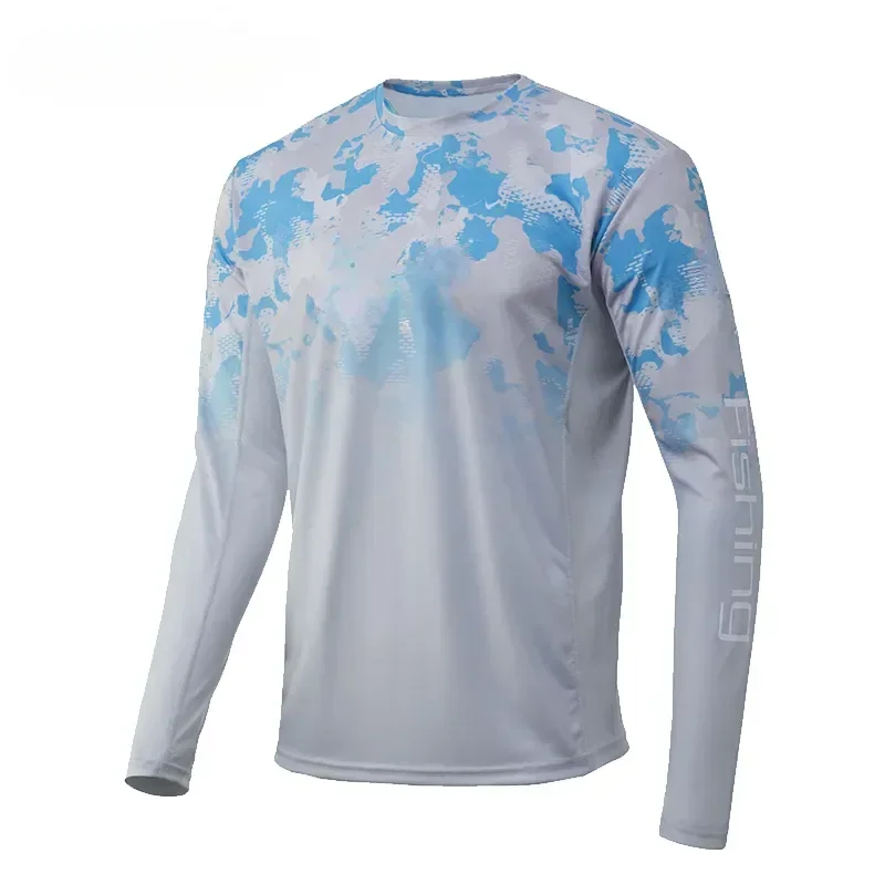 Рубашка для рыбалки летняя одежда с длинными рукавами зеленая спортивная