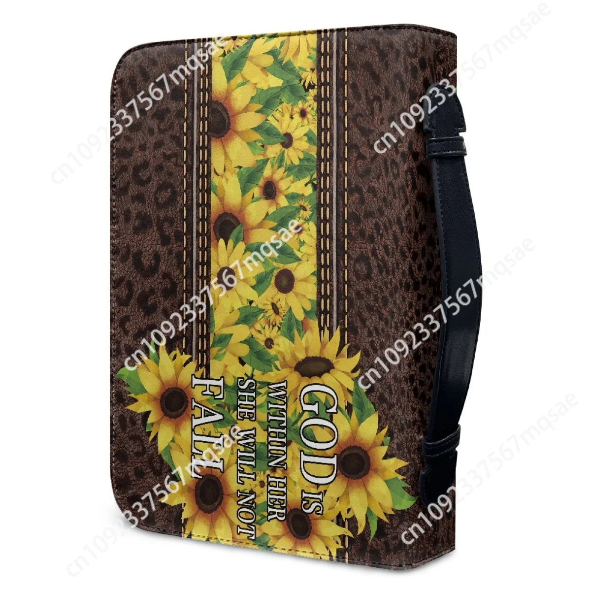 Модная сумка для Библии с принтом подсолнечника женщин чехол христианской