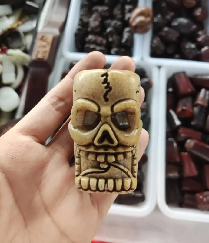 Коллекция тибетских рогов быка подвеска в виде головы