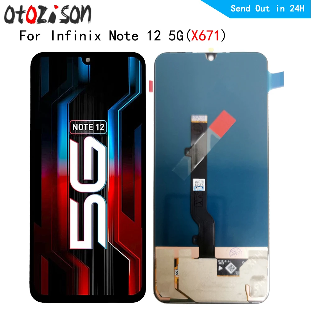 X671 ЖК-экран 6 7 дюйма Amoled для Infinix Note 12 5G ЖК-дисплей сенсорная панель дигитайзер