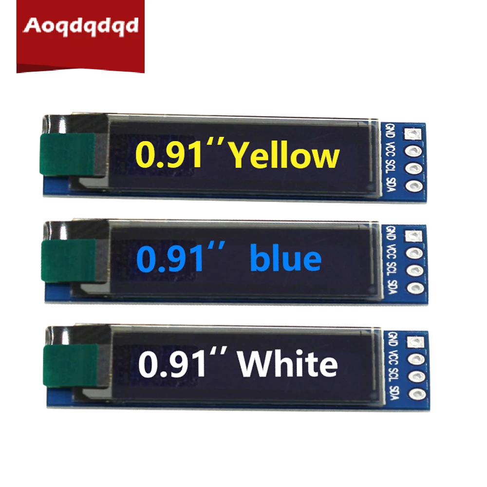 

OLED-дисплей 0,91 дюйма, модуль 128X32 I2C IIC SSD1306 12832, ЖК-дисплей, плата постоянного тока 3,3 в-5 в для Arduino